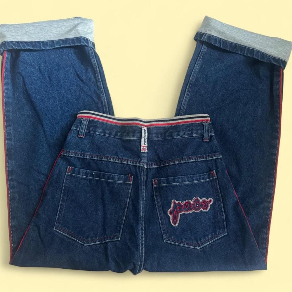 Paco Men's Navy and Blue Jeans